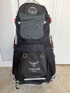 Osprey Poco AG Plus Child Carrying Backpack Black Grey